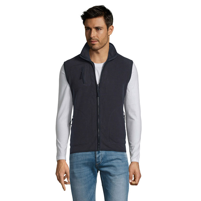 Bodywarmer polaire en polyester certifié Norway_Marine
