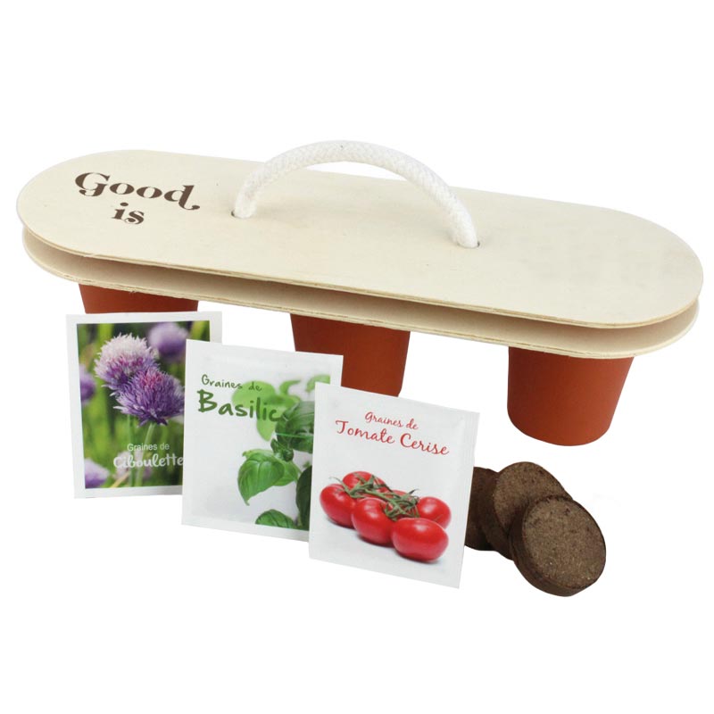 Trio de kits de plantation en terre cuite et bois certifié Terracotta_02