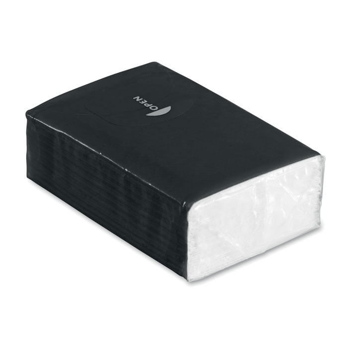 Mini paquet de 10 mouchoirs en papier Sneezie_Noir