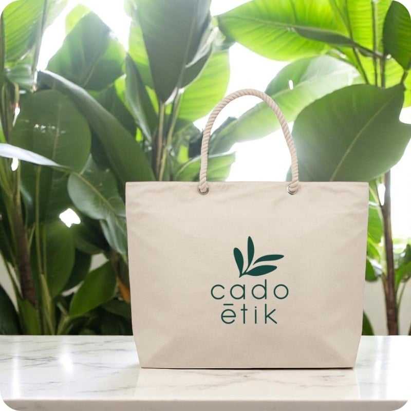 Sac de plage en coton recyclé Mare 220 g_00