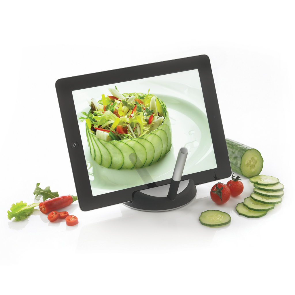 Support à tablette avec stylet Chef_Noir