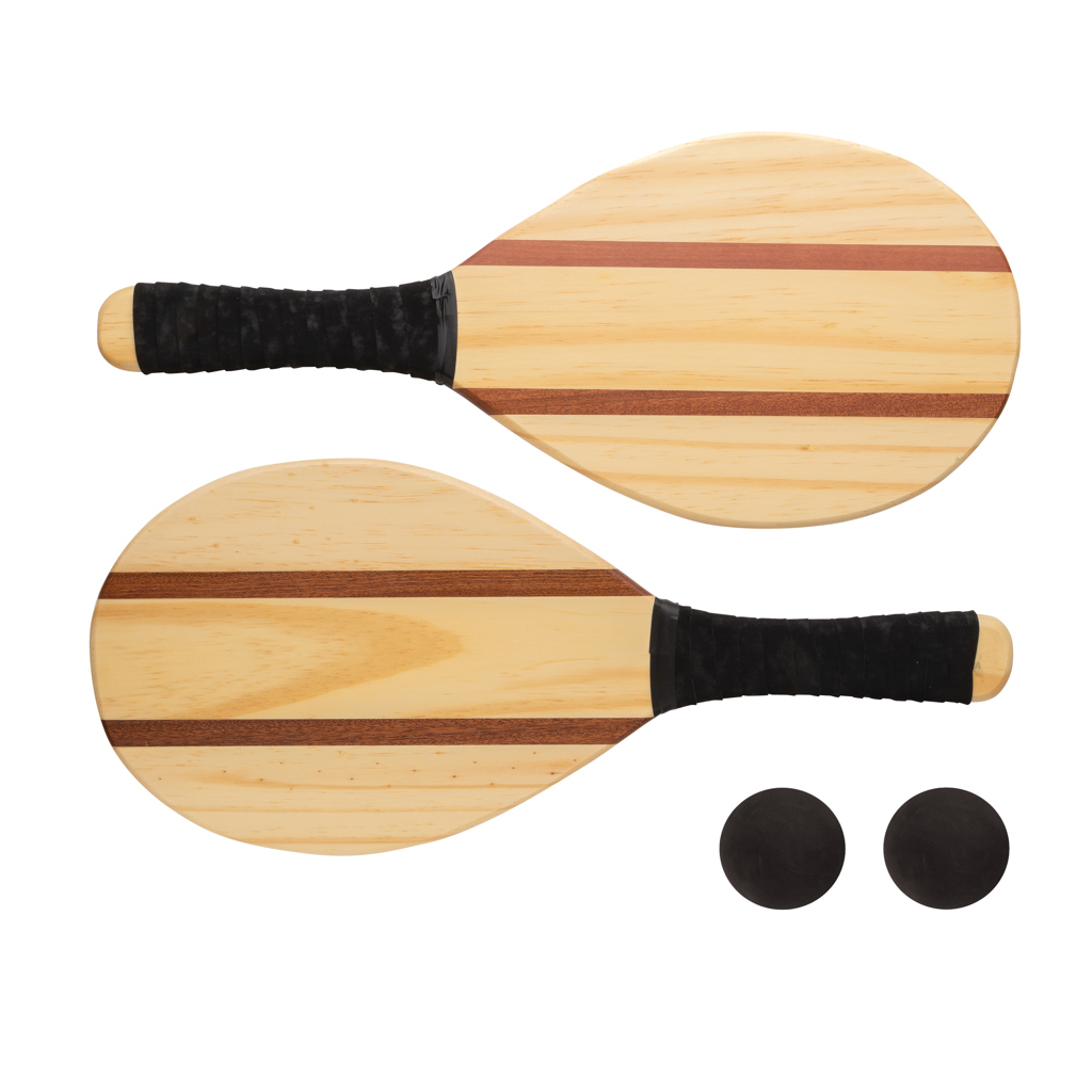 Raquettes de plage en bois Plawa_Marron