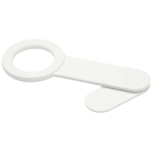 Support de téléphone en plastique recyclé Hook_Blanc