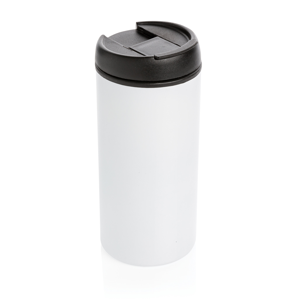 Mug isotherme en inox recyclé certifié Metro 300 mL_Blanc