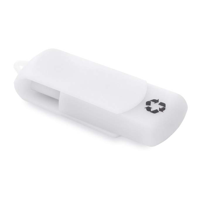 Clé usb en plastique recyclé Recycloflash_Blanc
