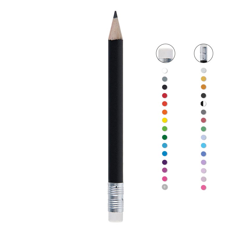 Mini crayon à papier rond bout gomme Eco Pantone_02
