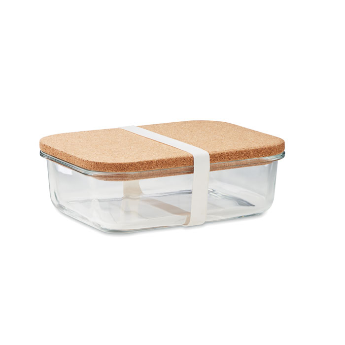 Lunch box en verre et liège Canoa_Transparent