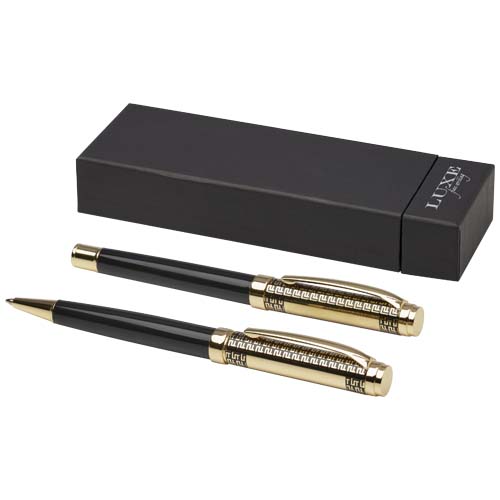 Parure stylo bille et roller en laiton recyclé Legato Finati_Doré