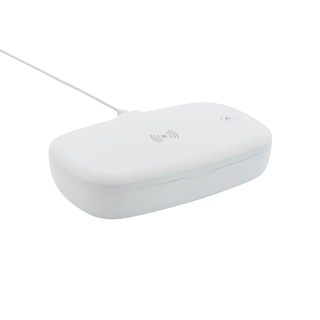 Boîte de stérilisation UV-C avec chargeur sans fil 5W_Blanc