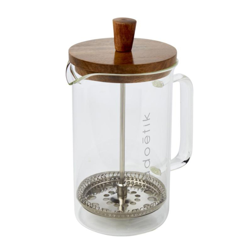Cafetière à piston en verre et bois d'acacia Ivorie 600 ml_1