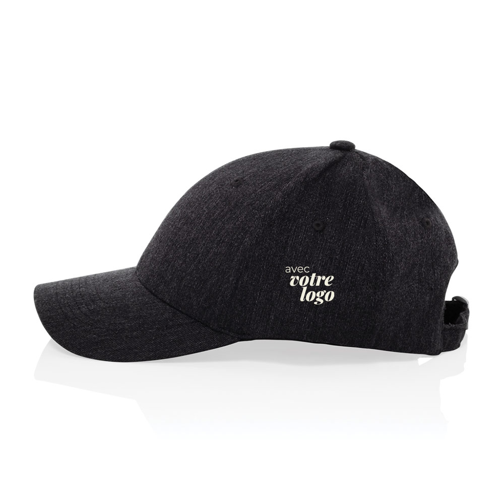 Casquette 6 panneaux en coton et polyester recyclés Milo 200 g_03