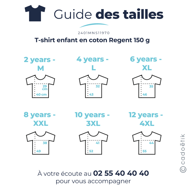 T-shirt enfant en coton certifié Regent 150 g_08