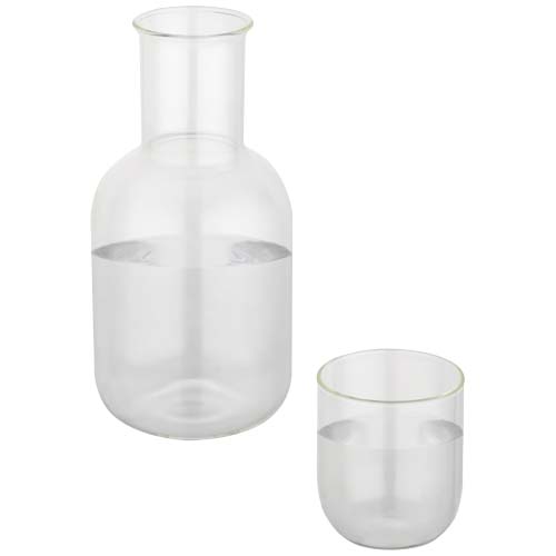 Ensemble carafe et verre personnalisés en verre Amelie_01