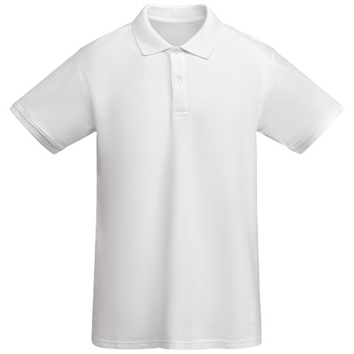 Polo homme en coton bio certifié Prince 210 g_Blanc