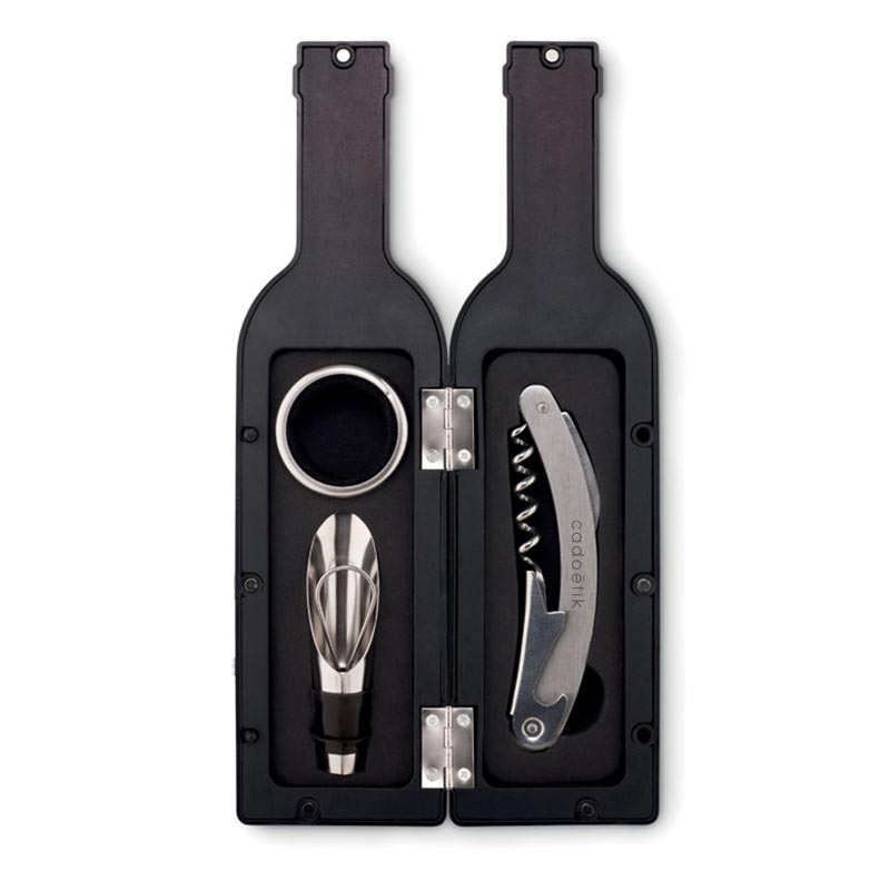 Coffret publicitaire bouteille set de vin Settie