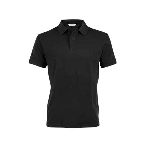 Polo en coton bio Albertin 220 g_Noir