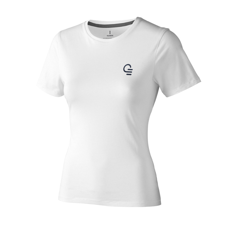 T-shirt femme publicitaire Nanaimo - tee-shirt coton personnalisé blanc