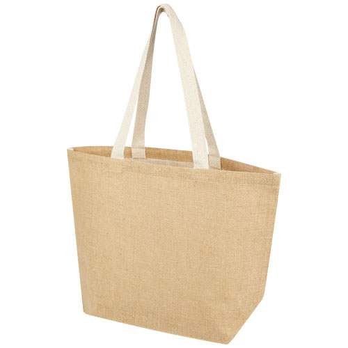 Sac cabas en jute Juta 300 g_Naturel/Blanc