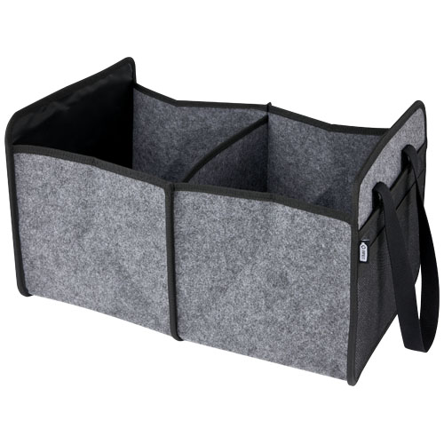 Organiseur de voiture pliable en feutre recyclé certifié Autospace_Gris moyen