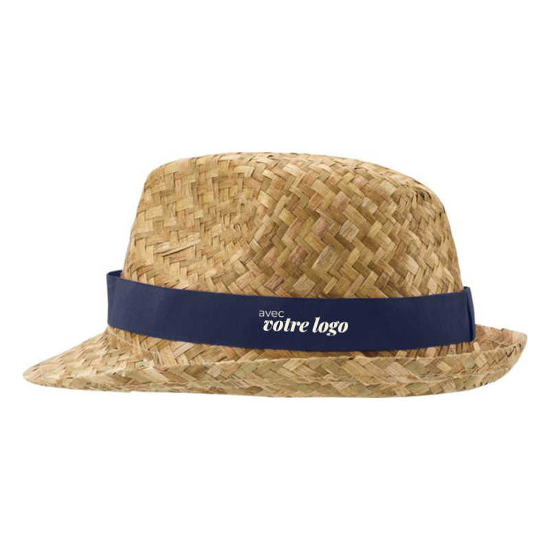 Chapeau de paille naturelle tressée Pricus_03