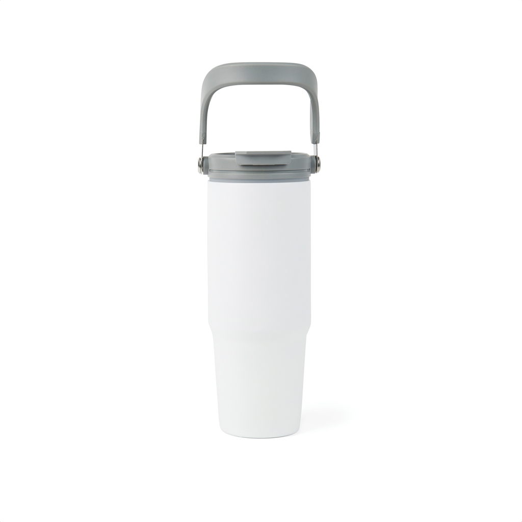 Mug isotherme en inox recyclé certifié Vinga Eos 880 mL_Blanc