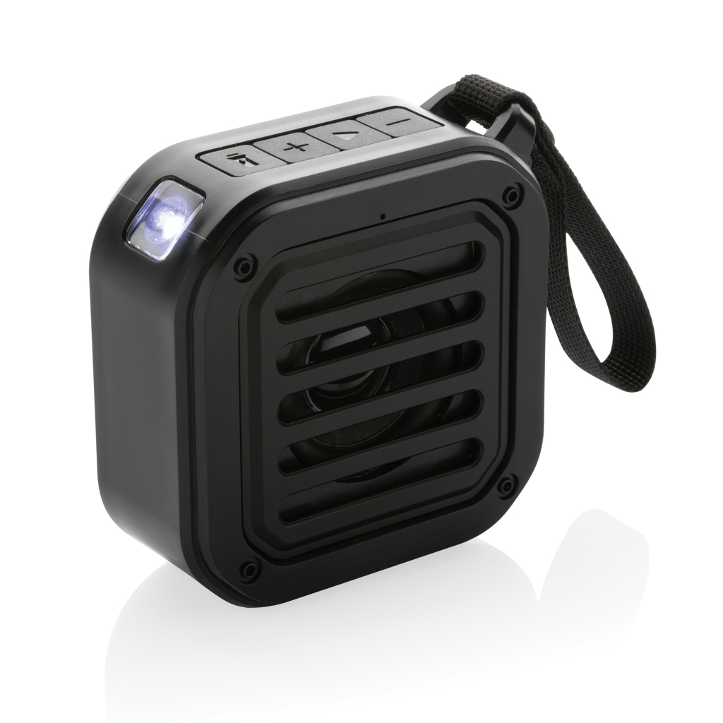 Enceinte solaire 3 W en plastique recyclé certifié Sunwave_Noir