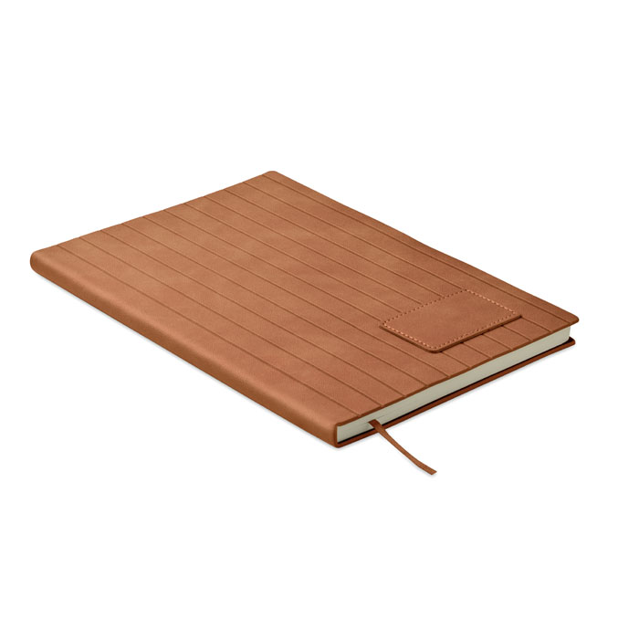 Carnet A5 en matières recyclées Tintray_Marron