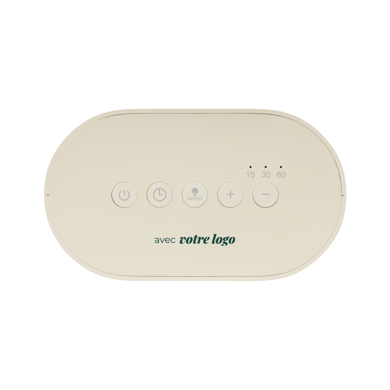 Réveil à bruit blanc en plastique recyclé certifié Lumarise_02