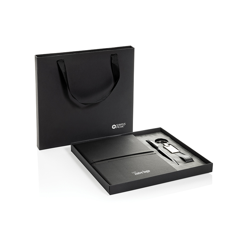 Coffret publicitaire avec carnet A5, stylo et porte-clé Swiss Peak_03