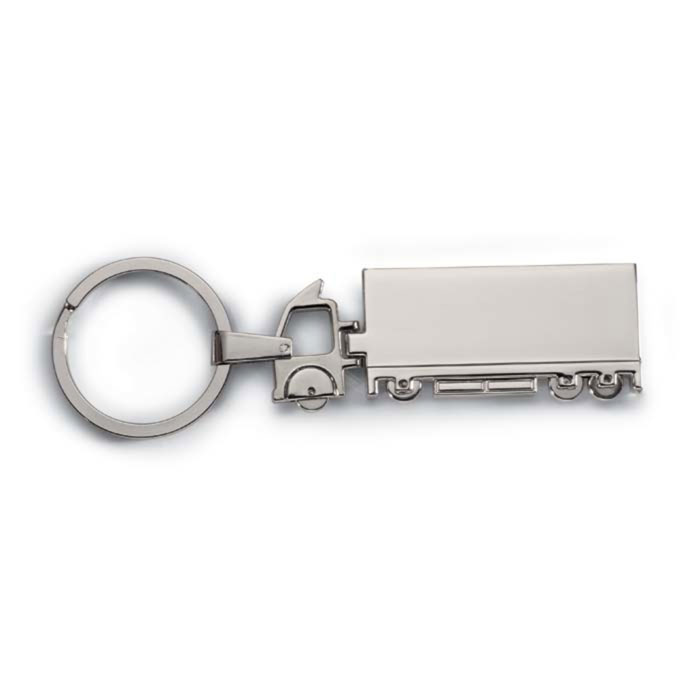 Porte-clés en métal Trucky_Argent