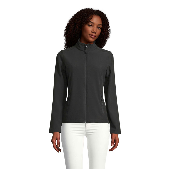 Veste softshell femme en polyester certifié Race_Noir