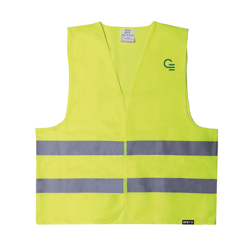 Gilet réfléchissant à haute visibilité en polyester recyclé rPET Safrox_01