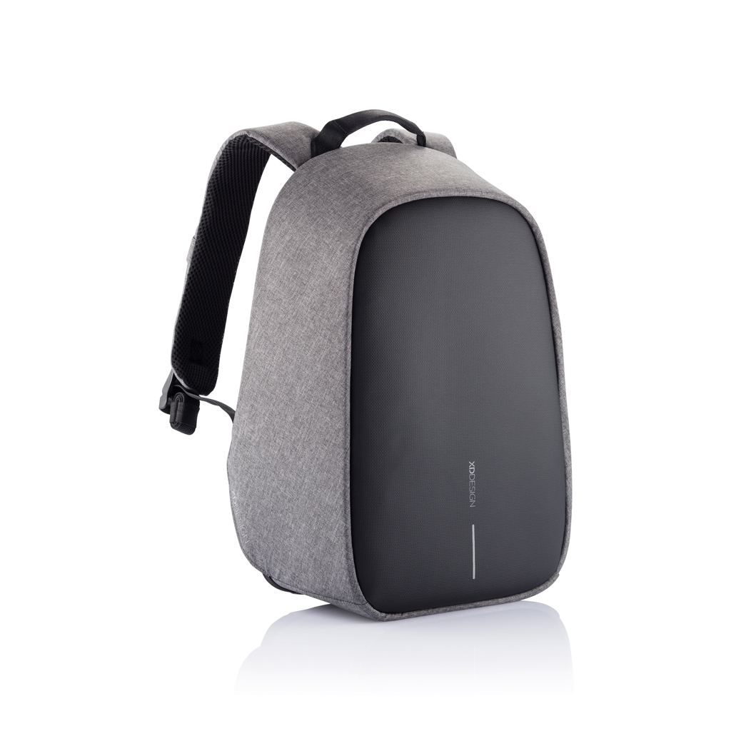 Sac à dos antivol en polyester recyclé rPET Bobby Hero 10,5 L_Gris