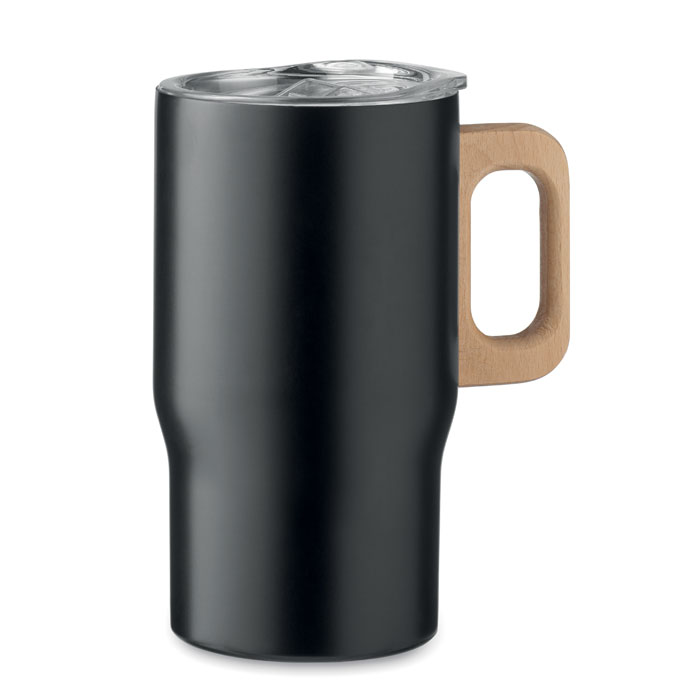 Mug isotherme en inox recyclé et bois Tumboo 350 mL_01