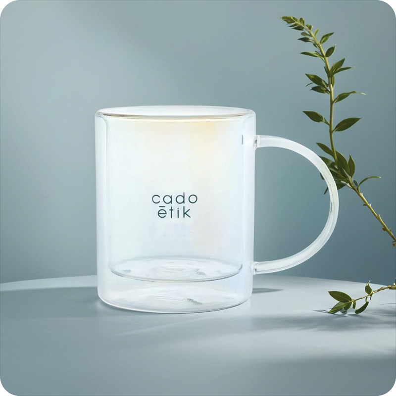 Mug double paroi en verre électroplaqué Rita 330 mL_0