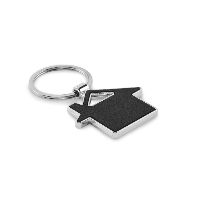 Porte-clés en métal et Pu recyclé Louse_Noir