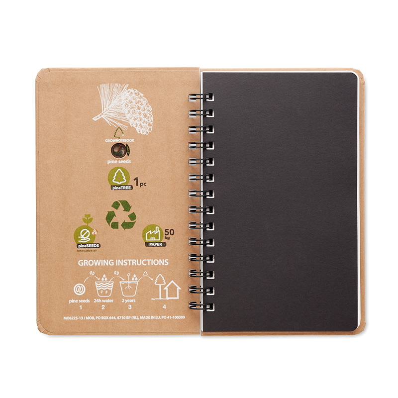 Carnet A5 en papier certifié avec graines Grownotebook_02