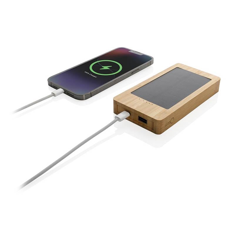 Chargeur solaire en bambou certifié Sunwick 10000 mAh_02