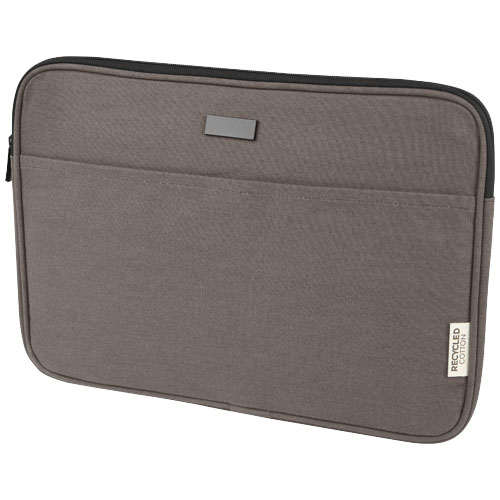 Housse ordinateur 14" en toile recyclée et certifiée Joey_Gris