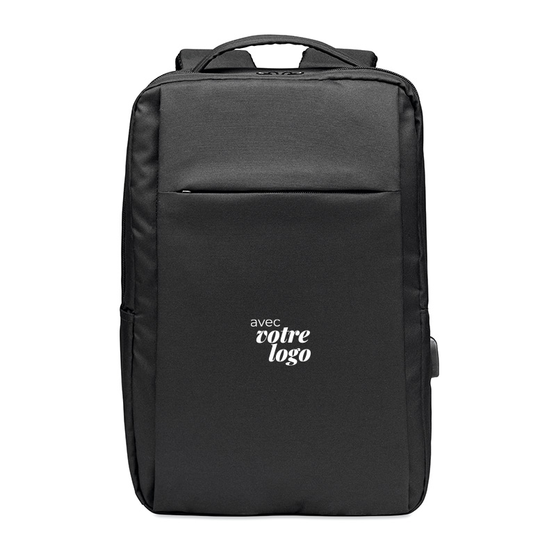 Sac à dos publicitaire ordinateur 16" en polyester recyclé rPET Seoul_04