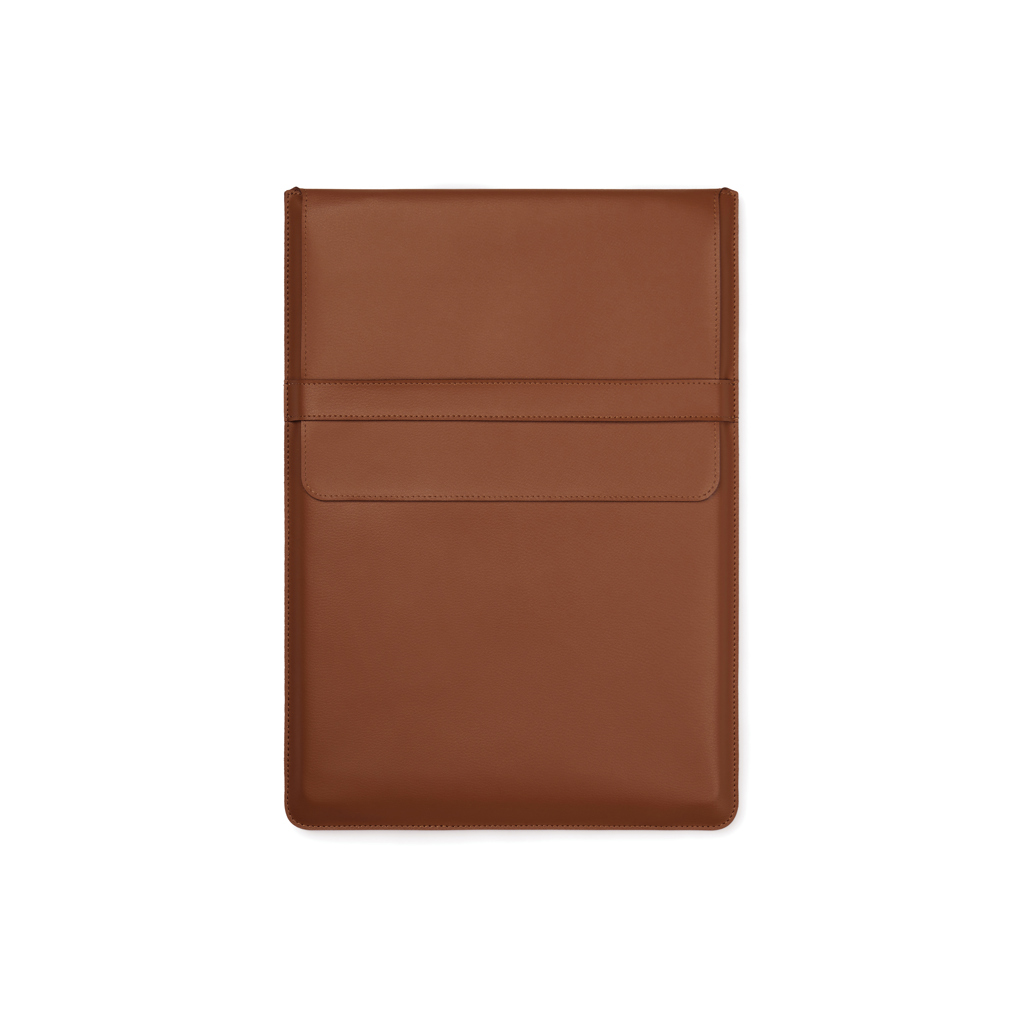 Housse ordinateur 14" en polyester recyclé certifié Vinga Timo_Marron