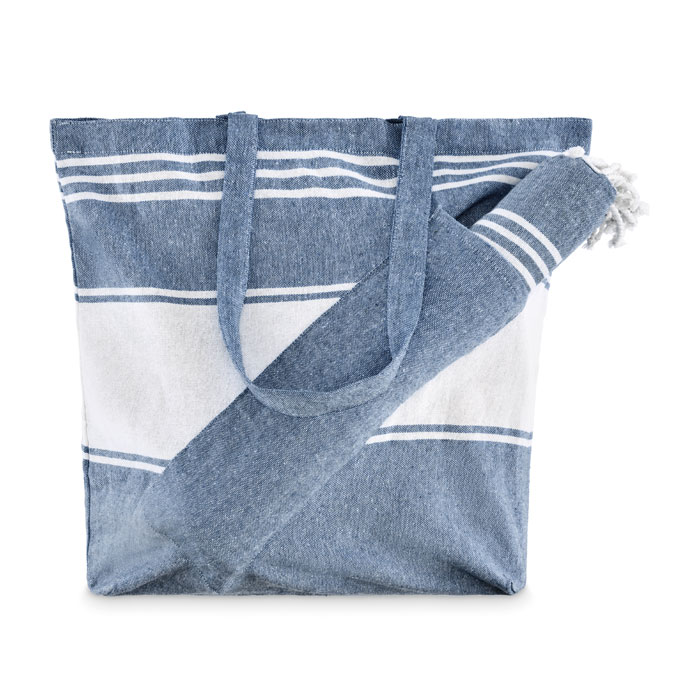 Serviette fouta personnalisée avec sac de plage Hummum 180 g_01
