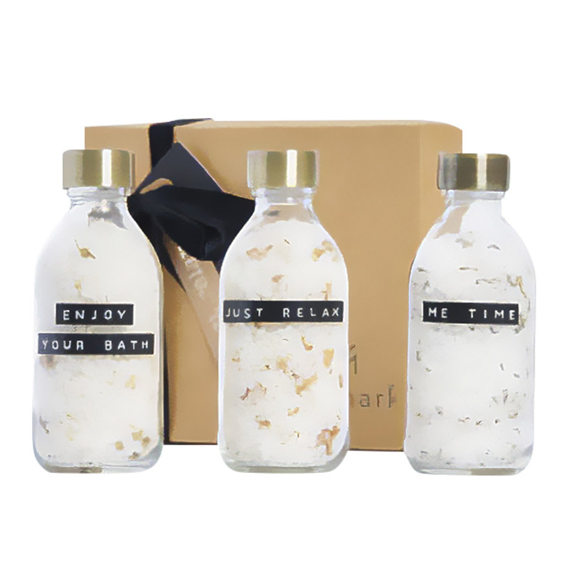 Coffret Sel de bains 3 flacons en verre Wellmark Just Relax_03