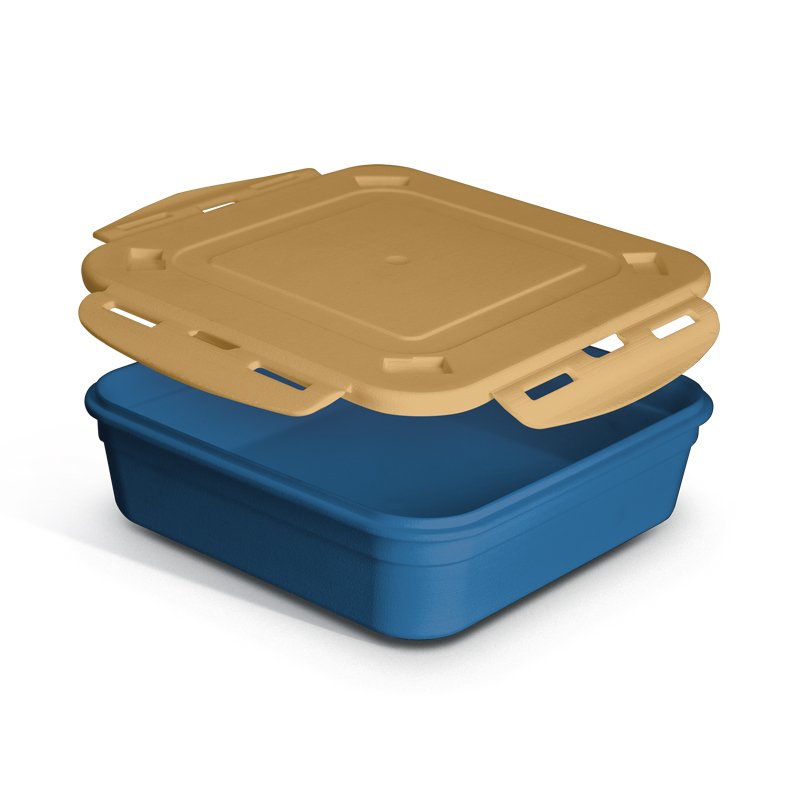 Lunch box avec couverts Hapmeal 1,2 L_Bleu
