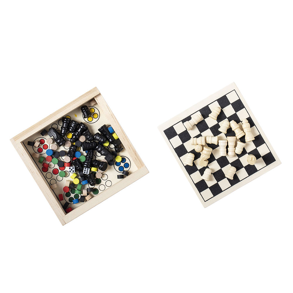 Set de jeux de société en bois Parchess_05
