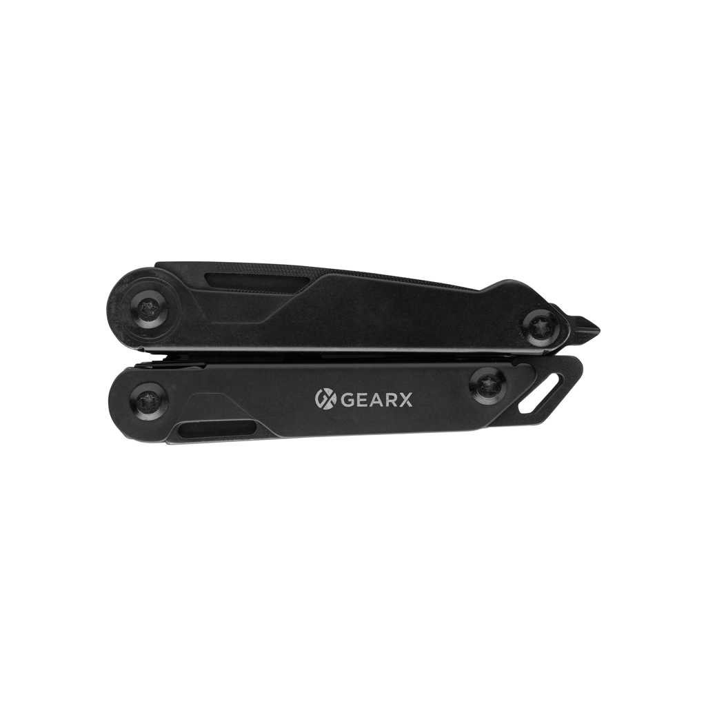Pince multifonction en aluminium et inox Gear X_Noir