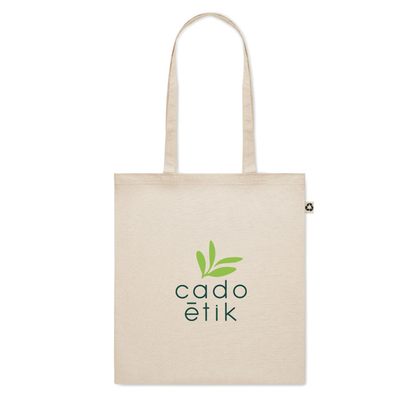 Tote bag publicitaire en coton recyclé 140 g - Goodies personnalisé _1