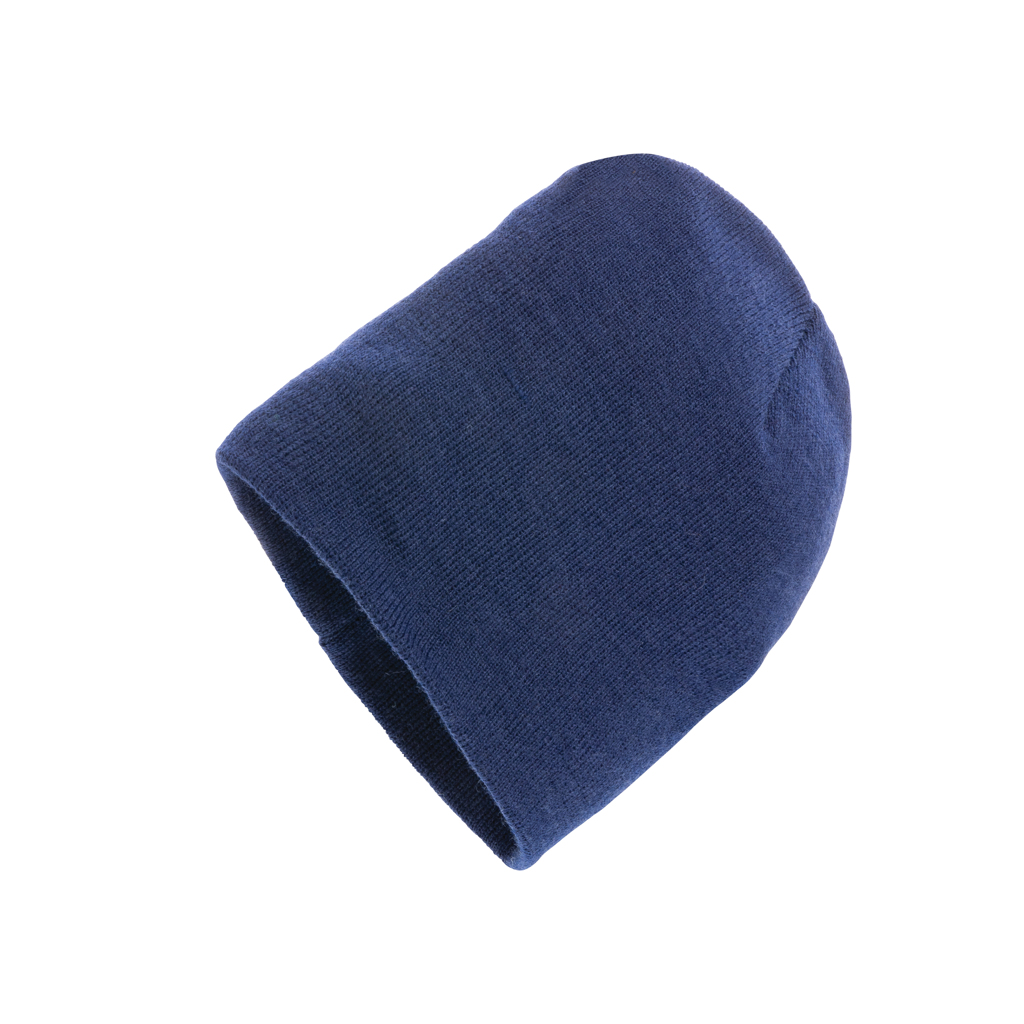 Bonnet classique en fibre recyclée Polylana® Impact_Bleu marine