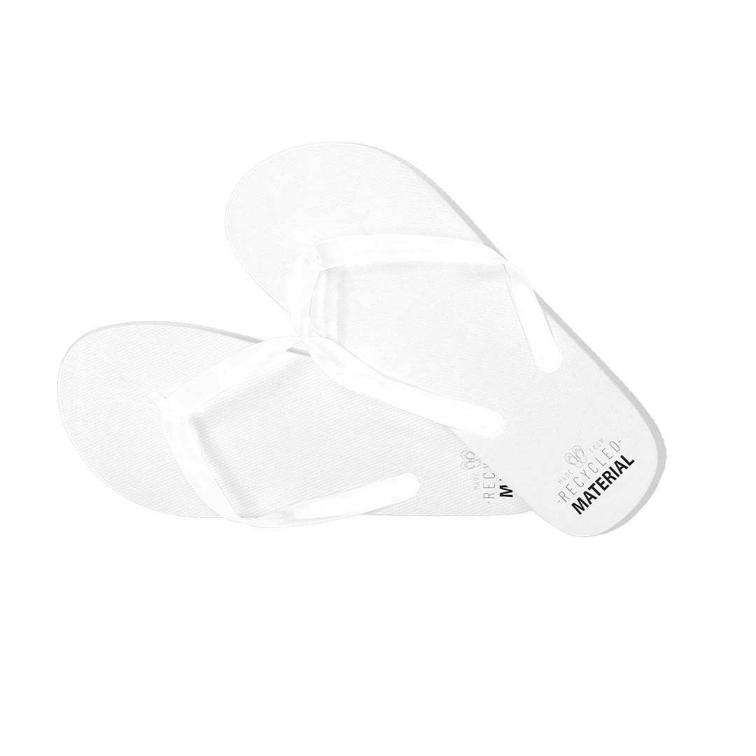 Tongs en plastique recyclé Tapiok_Blanc