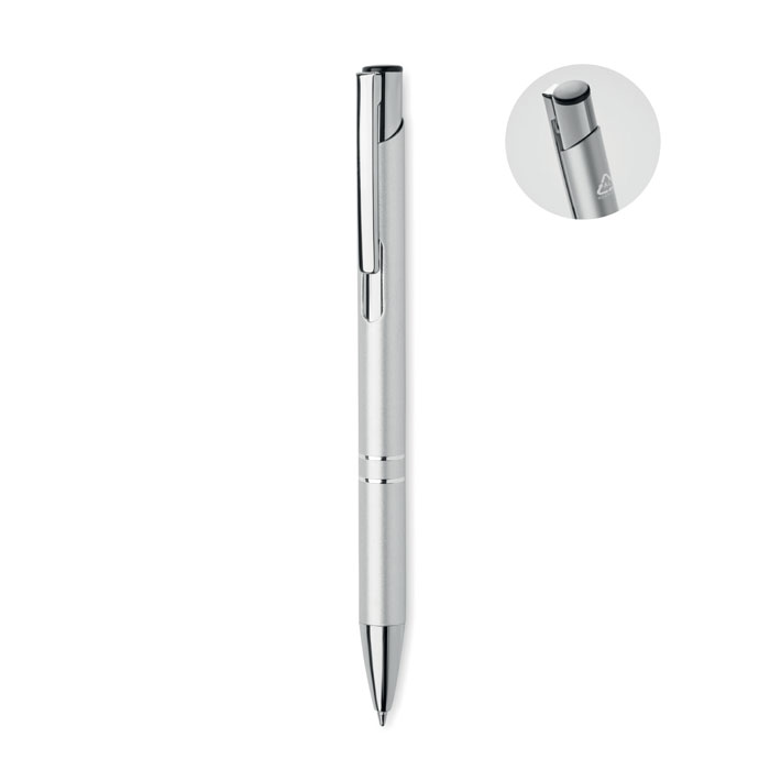 Stylo en aluminium recyclé Dona_Argent